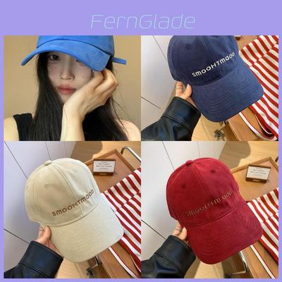 Baseballkappe im koreanischen Stil für Damen mit verlängertem Schirm, atmungsaktiv, Acryl, Sonnenschutz, Sommer Mode