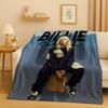 3D Billie Eilish Hit Me Hard and Soft Singer Flannel Blanket,Ultra Soft Warm Plush Throw for Home Bedroom Bed Sofa Cover Kids