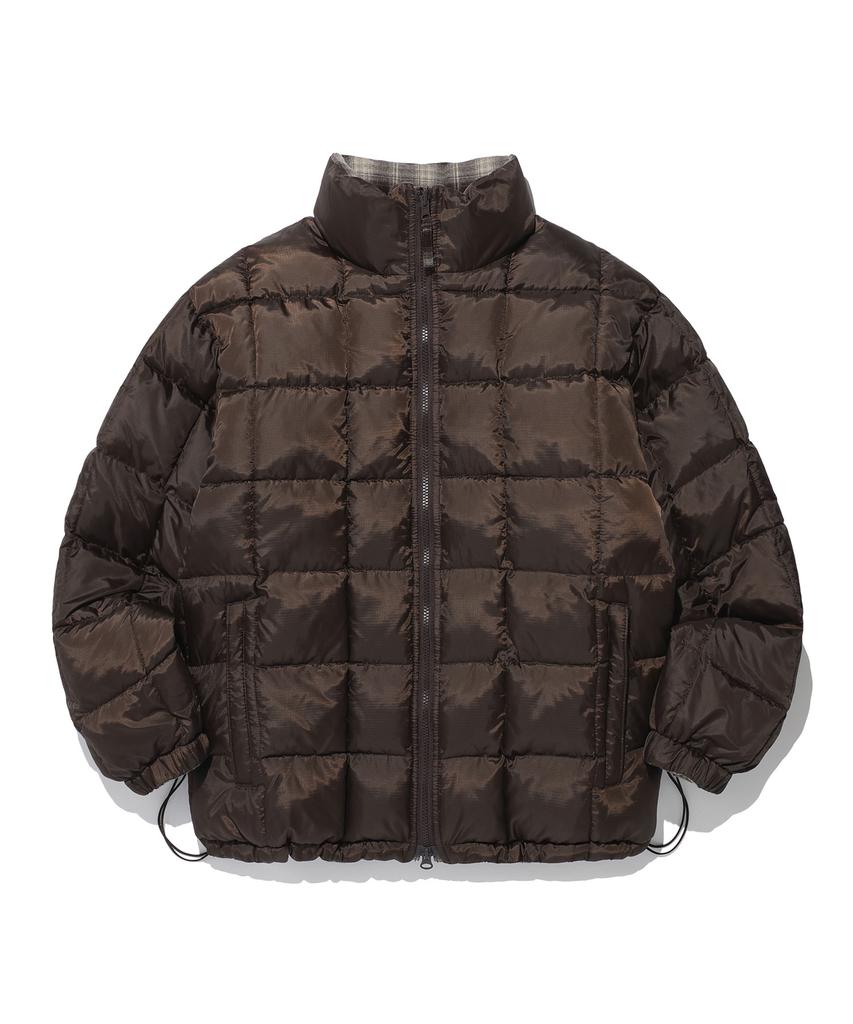 Istkunst Flannel Reversible Puffer Jacket_Brown(Ik2Ewmb900A)