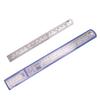 Stainless Steel Ruler Set 6 8 12 16 20 Inch Metal Rulers High Precision Double-Sided Graduation Scale Office Drawing Tools