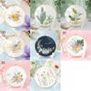 Crafts Handmade Painting Flowers Plants Pattern Cross Stitch DIY Embroidery Embroidery Starter Kit