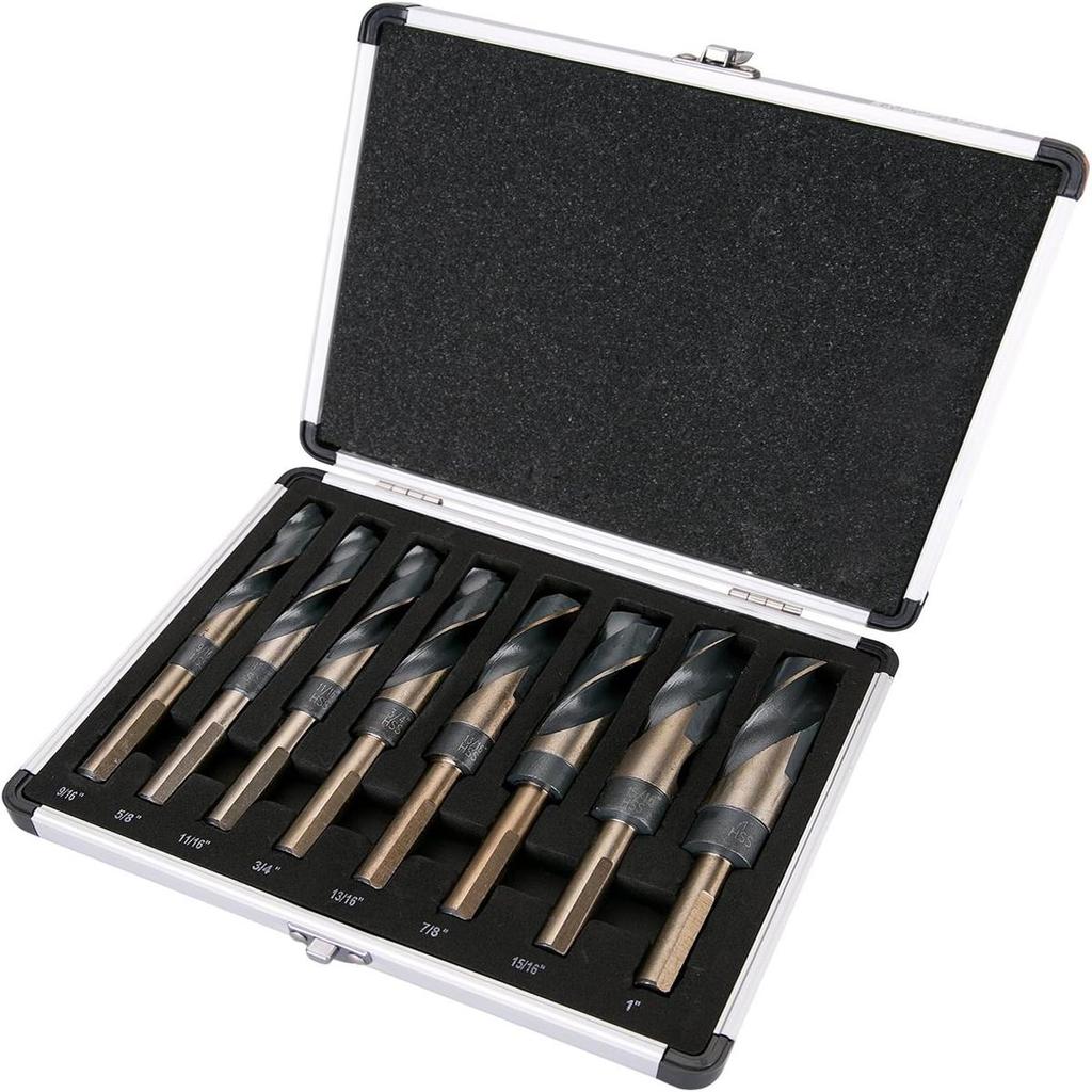 8-piece Set of Twist Drill, Small Shank Drill