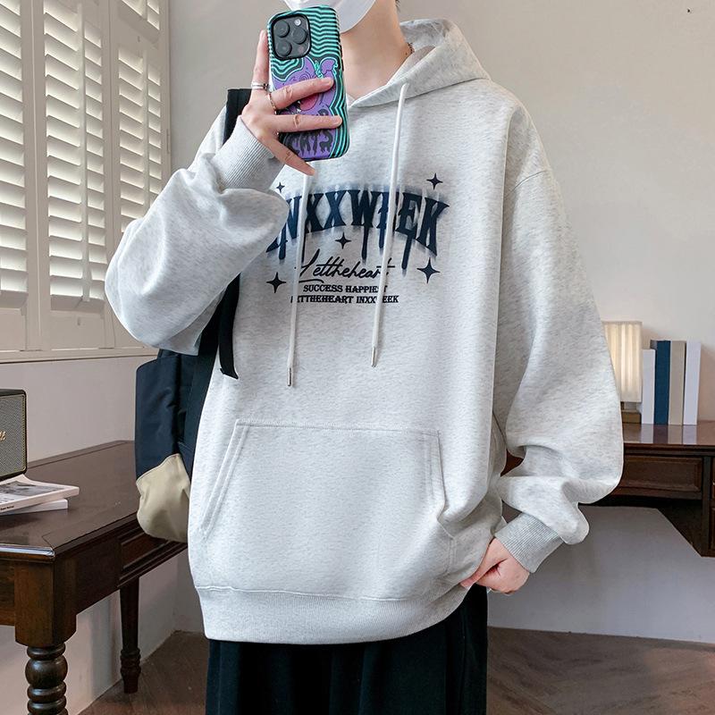 New Autumn Sweatshirt for Boys Loose Hooded Versatile Fashion Top Junior High School Students Big Children's Jacket