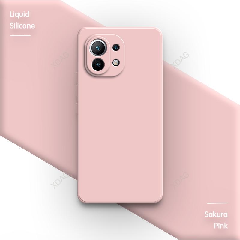 Phone Case for Xiaomi 11 Lite NE Pro Ultra 11T Pro 11X Pro 11i 5G Mi11 11Lite 11Pro 11Ultra Liquid Silicon Soft Basic Back Cover