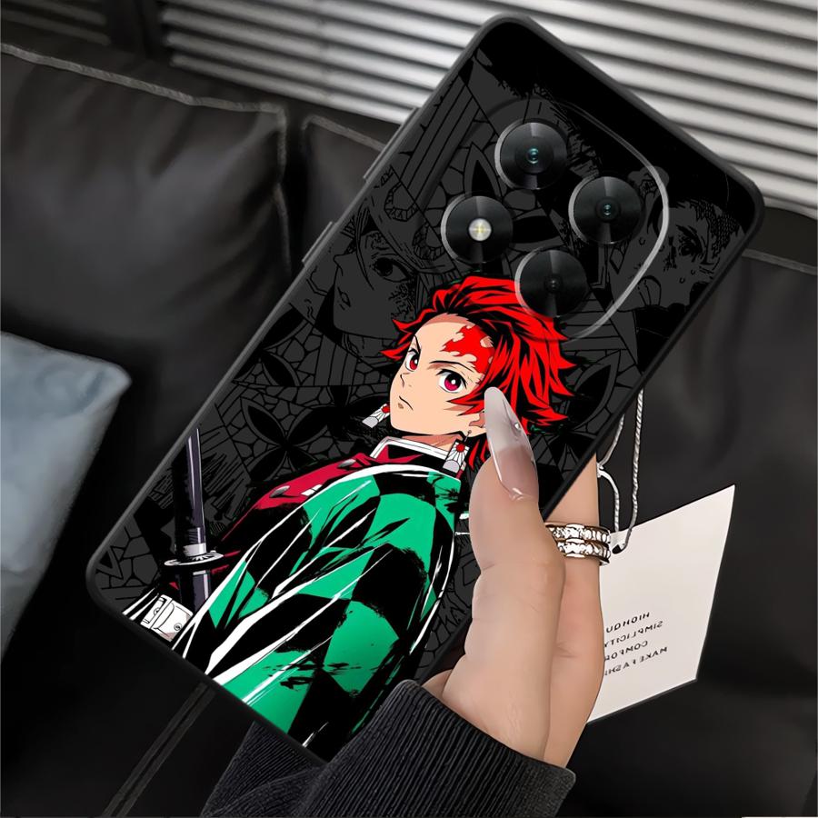 Cool Demons Anime Slayer Soft Back Phone Cover Case for Xiaomi Poco M3 M4 Pro F3 F4 F5 C65 X3 X4 X5 M5 C50 C51