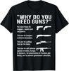 Funny Saying Design Why Do You Need Guns Tee Gift Unisex T-Shirt