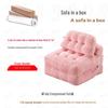 Sofá-cama Compacto de Tecido para Apartamentos - Sofá de Um Lugar Conversível para Dormir e Relaxar