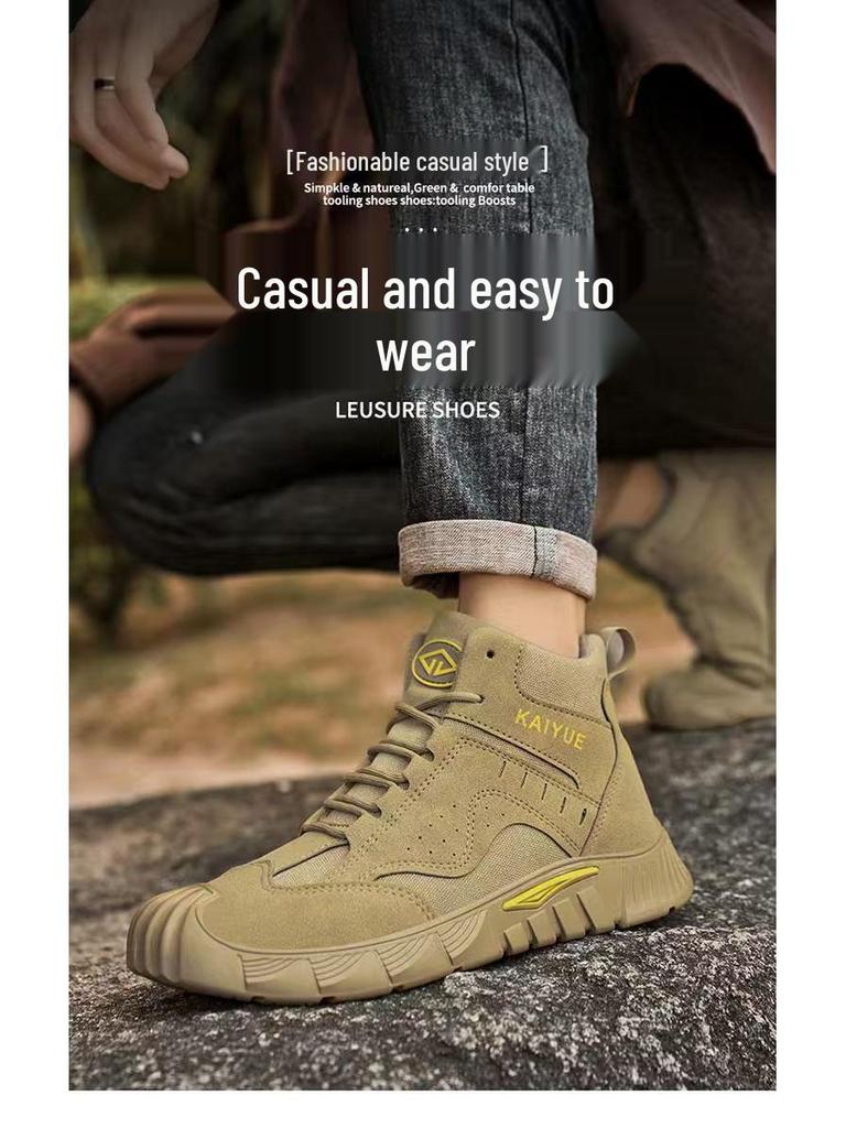 Herren Retro Martin Stiefel: Schmutzabweisende, leichte, verschleißfeste Outdoor-Arbeitskleidung für Herbst und Winter.