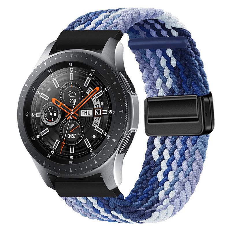 Suitable for Huawei Samsung Smart Watch with Magnetic Buckle Nylon Strap