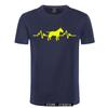 Funny Heartbeat English Bull Terrier Dog T Shirt Men Custom Pattern Cotton Short Sleeve Man Joke Present Tshirt Christmas