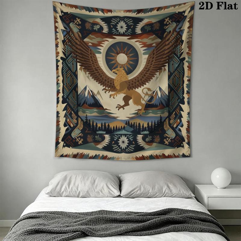 Tribalism animal Wall Tapestry Aesthetic Wall Hanging Printed Fabric Blanket Decorative Tapestries for Bedroom Living Room Home Decor