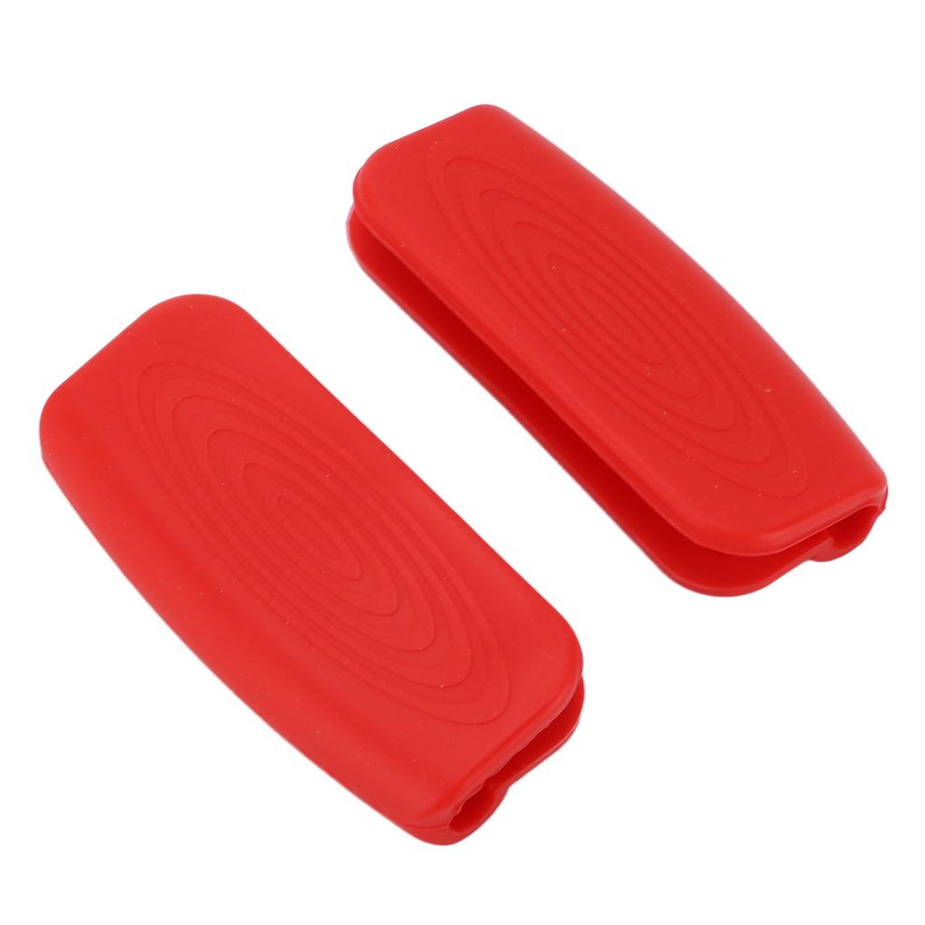 2PCS Silicone Pot Handle Holder Pot Holder Sleeve Heat Insulated Skillet Handle Cover for Kitchen Cooking Baking