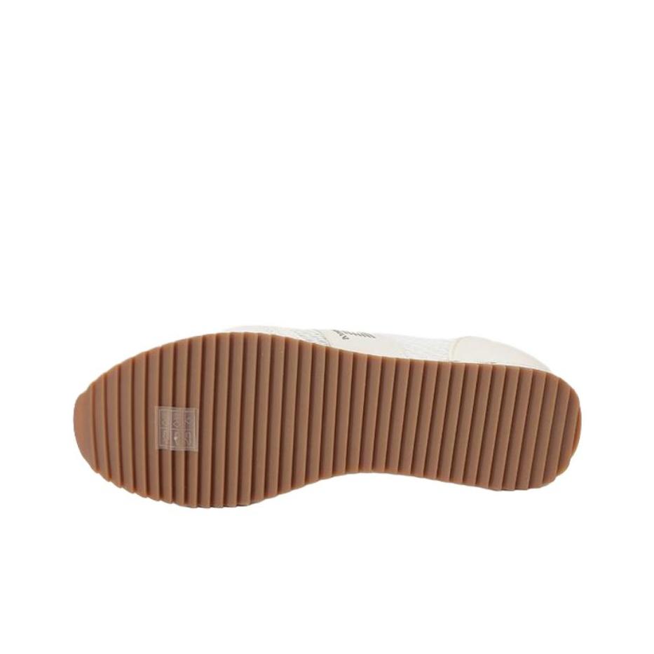 Emporio Armani EA7 Rund Zehen Schnürung Niedrig geschnitten Freizeit Schuhe Herren Sneaker Weiß X8X027XK050U454