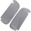 Left & Right Sun Visor Replacement Leather Cover Gary for Dodge RAM 1994 1995 1996 1997 1998 1999 2000 2001