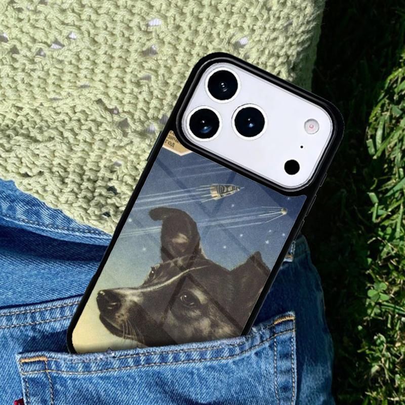 Skater Dog In Space Phone Case For iPhone 17 AIR 16 Pro Max 15 14 Pro 11 12 13 Shockproof Silicone Cover