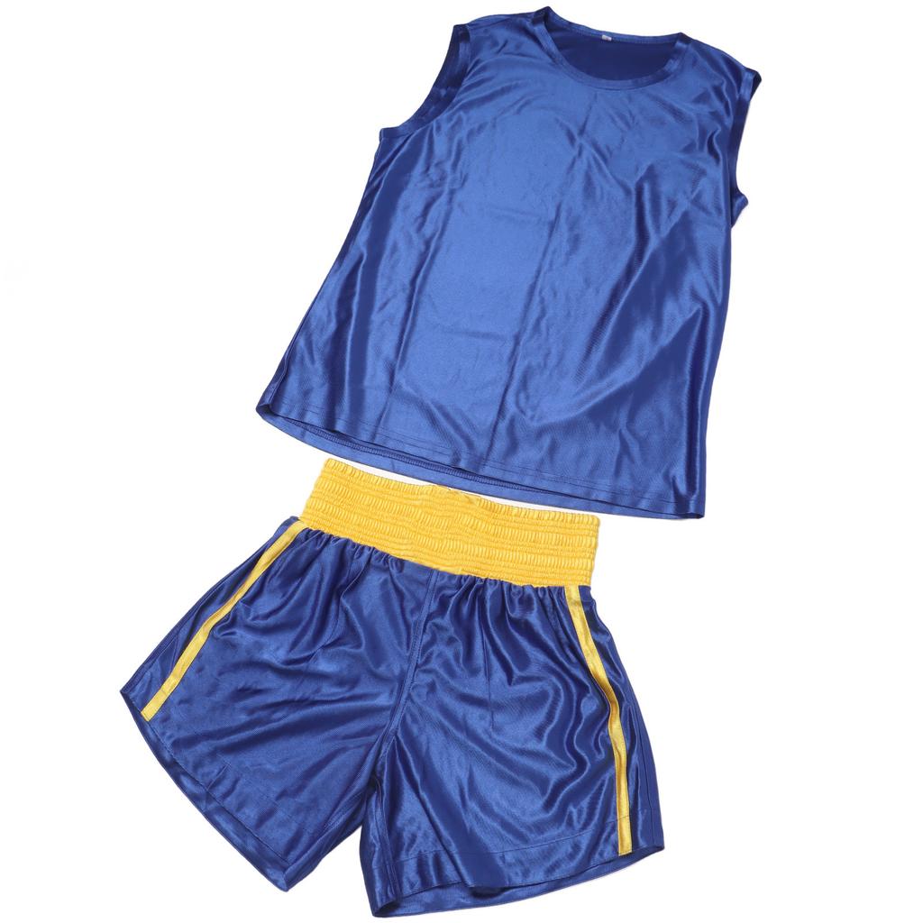 Uniforme da Boxe per Bambini Vita Elastica Sanda Mauy Thai Tuta da Allenamento Outfit per Competizione