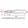 Fujiya Eccentric Power Pliers, Black Gold, with Deburring Function, 225mm, 3020N-225BG