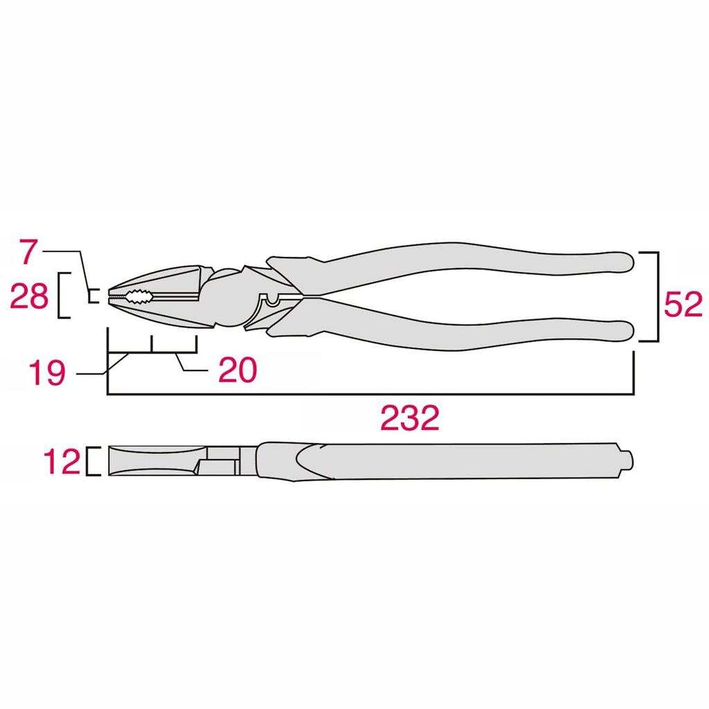 Fujiya Eccentric Power Pliers, Black Gold, with Deburring Function, 225mm, 3020N-225BG