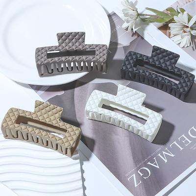 Mode Matt Damen Haarspangen Geometrische Form Geometrische Form Einfarbig Haarklammern Mädchen Haarschmuck Neues Geschenk