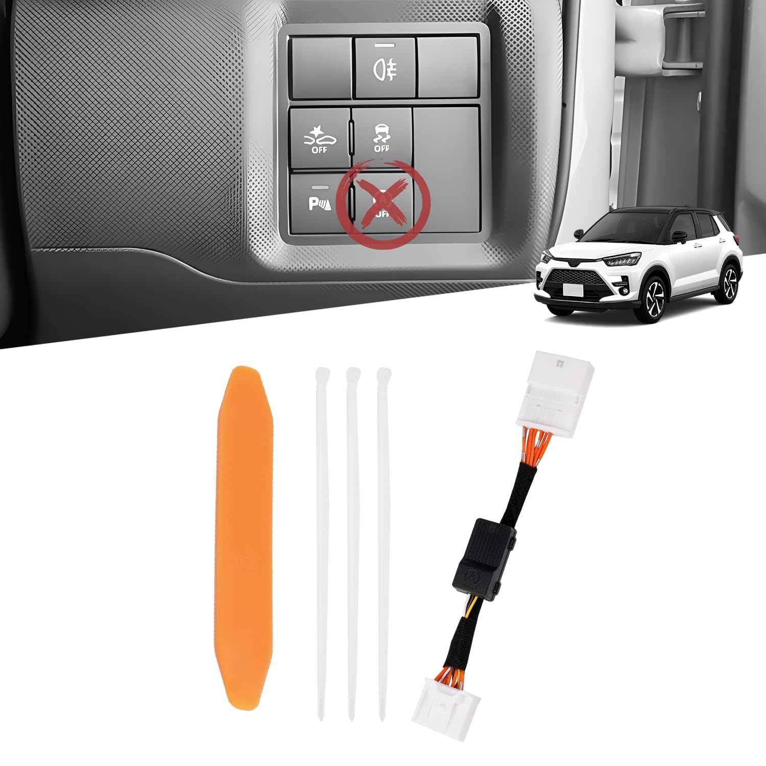 

Virauto Устройство отключения системы старт-стоп для Toyota Raize 200-й серии и Daihatsu Rocky с ноября 2019 года, простая установка, инструкция в комплекте 1 (A200S, A210S,