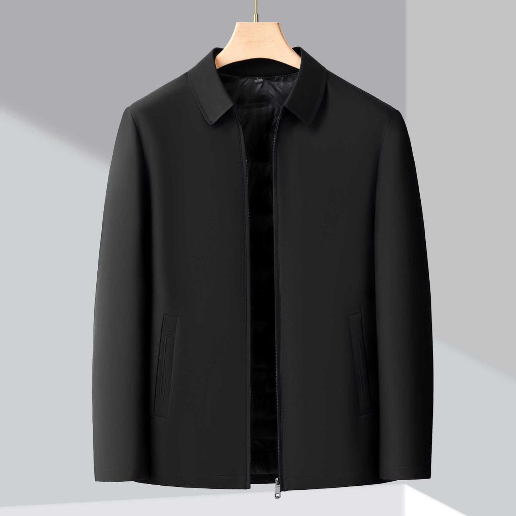 New High-end Men's Down Jacket Thickened Warm Autumn and Winter Jacket Business Casual Middle-aged Dad Outfit