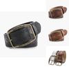 Retro Style Embossed Pu Ladies Belt With Metal Pin Buckle For Fashion Pairing