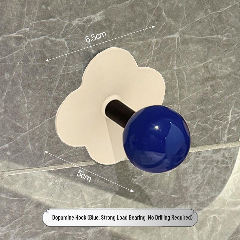

Dopamine Heavy-Duty No-Drill Adhesive Hook for Bathroom Doors and Walls