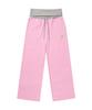 Dainit Rose Double Sweat Pants In Light Pink