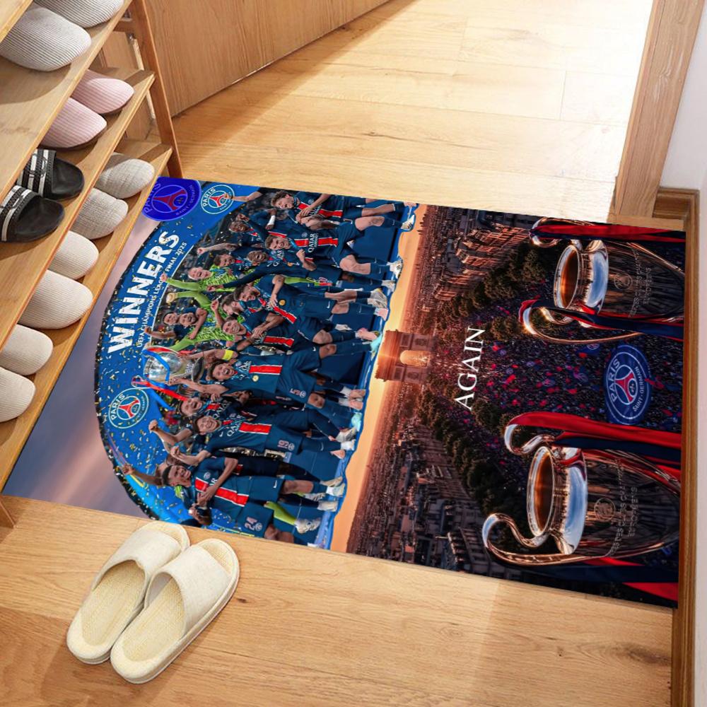 Paris Saint Germain Floor Rug Office Rug Design For Study Room Foyer Playrooms Outdoor Antislip Carpet Decorate Offices Perfect Gift For Womenmen