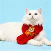 Red Knitted Cat Scarf Year of The Horse Dog Scarf Chinese New Year Pet Scarf for Cats And Small Dogs Festive Costume Accessory