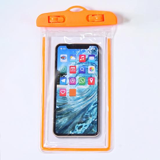 Waterproof Phone Pouch with Detachable Lanyard Transparent Floating Cell Phone Dry Bag Case Protector Beach Kayak Cruise Travel Essentials