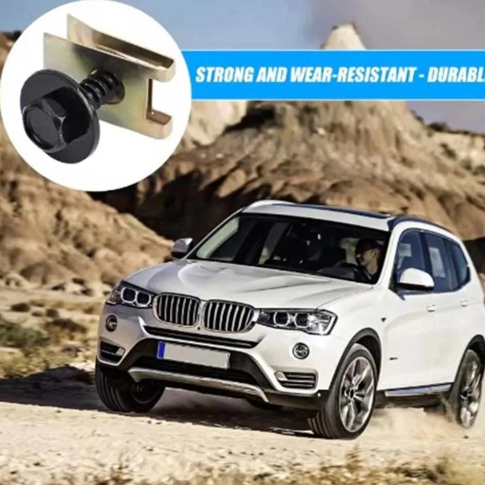 Metal U Clips for Car Modification Screw Base Fasteners Fender Bumper Protection Trim Installation