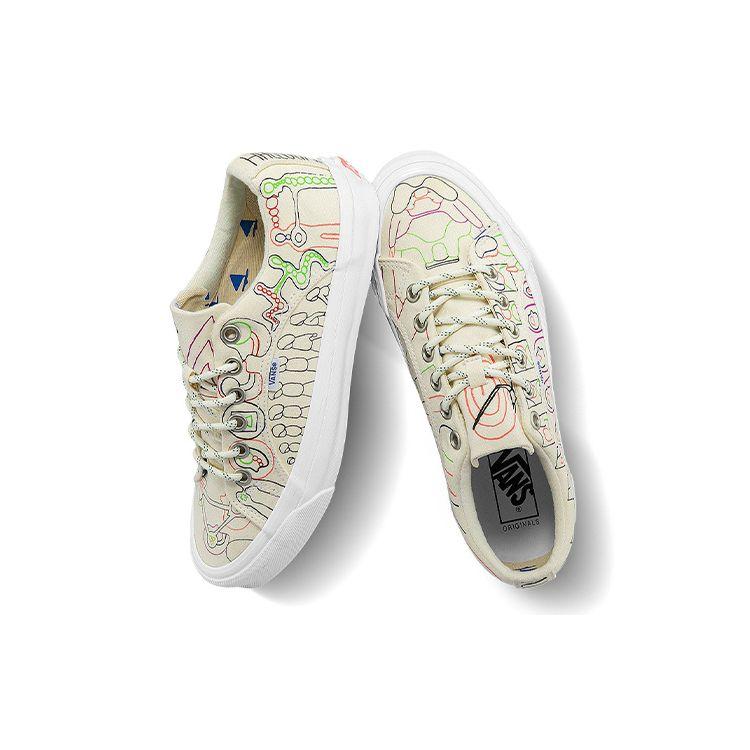 Geoff McFetridge x Vans Vault OG Lampin LX Hallucinaut Unisex Sneakers Cream VN0A7Q4U92C