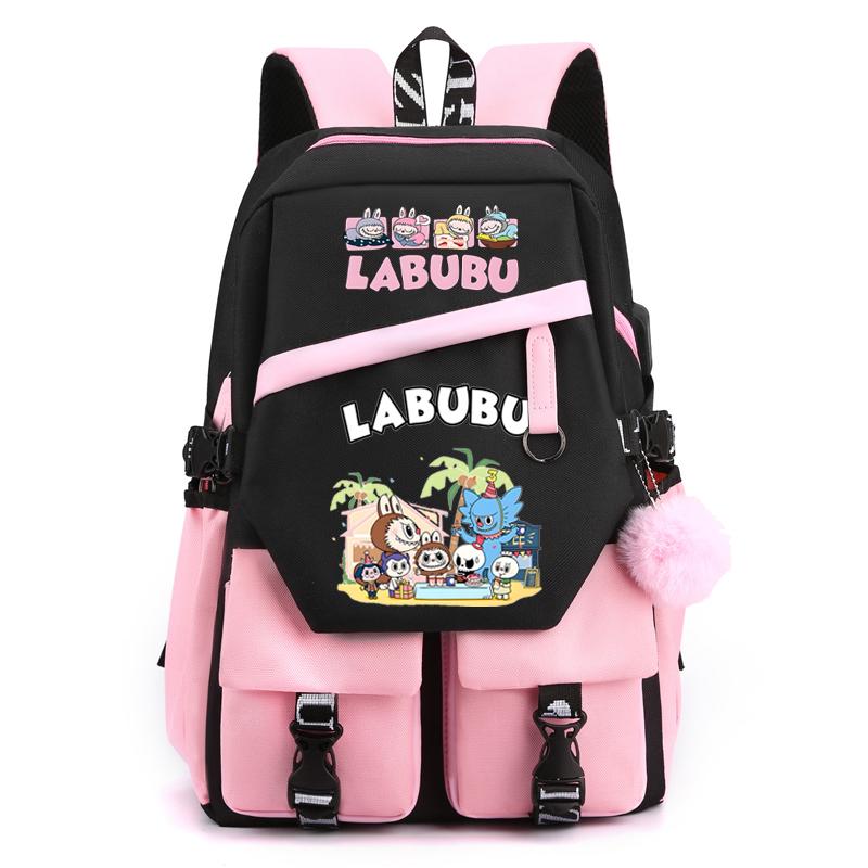 Cartoon Printed Backpack Student Teenager Girl Boy Schoolbag Large Capacity Waterproof Bookbag Women Men Travel Bag Gift