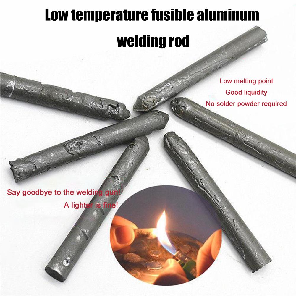 10pcs Powder Cored Aluminum Welding Rod Easy Aluminum Welding Rods No Need Solder Powder Soldering Tool Accessories