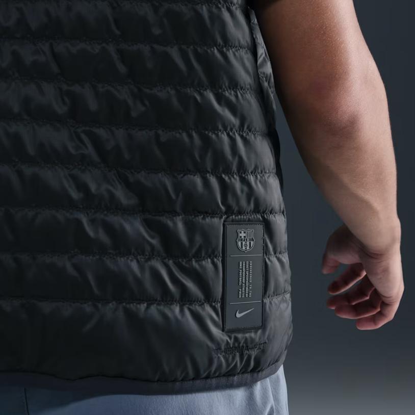 Nike FC Vests Men's Charcoal Gray/Charcoal Gray/Smoke Gray Stand Collar Other HM3175-060