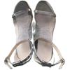 Damen Sandalen Mode Stilettos Pailletten High Heel Offene Spitze Glänzend Silber Sandalen Modernes Temperament Hochwertige Damenschuhe