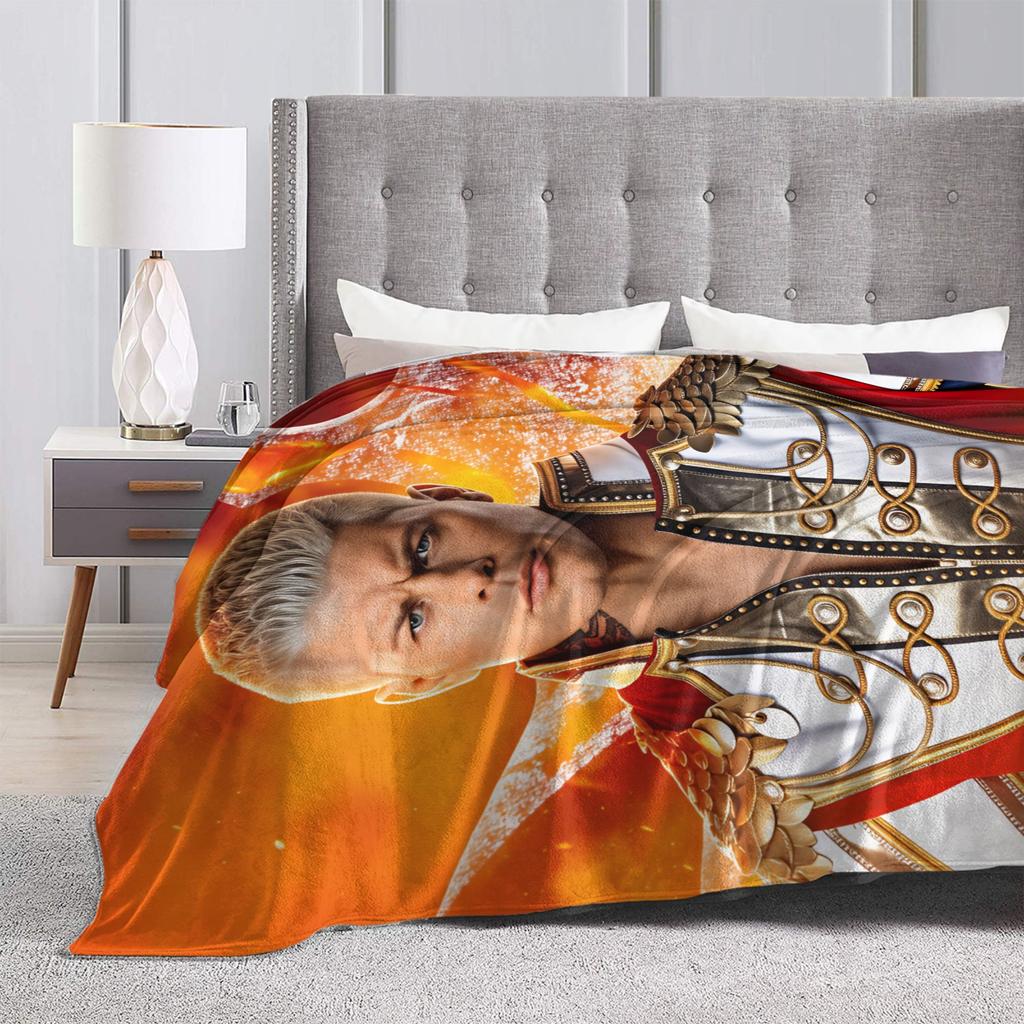 Super Soft Blanket Camping Cody Rhodes  Vintage Throw Blanket  Flannel Bedspread For Bedroom Street Trend Sofa Bed Cover