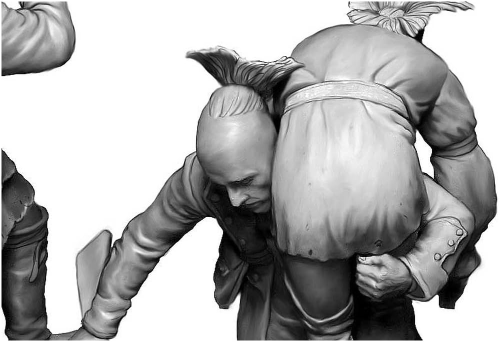 Master Box Indian War Wounded Brothers 3 Native American Soldiers 18th Century Plastic Model MB35210 1/35 No.2