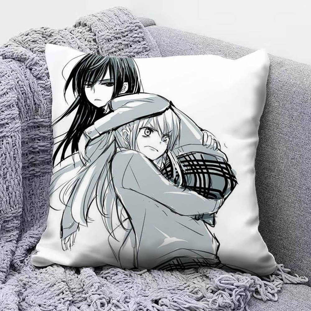 Yuzu and Mei Citrus Anime Girl Home Sofa Cushion Covers and Aecorative Custom Pillow Covers