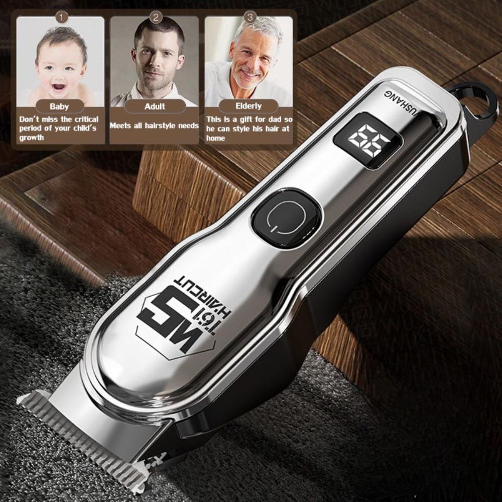 Cichy zestaw do strzyżenia włosów dla niemowląt - Bezpieczny trymer, Cichy dla noworodków, Zaokrąglone ostrza, Akumulatorowy, Bezbolesne i bezstresowe strzyżenie w domu dla dzieci