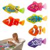 4/6 Pièces Jouet Poisson Électronique Activé par l'Eau, Poisson de Nage Robotique Imperméable avec Lumière LED, Jouet Poisson Interactif Lumineux pour Baignoire, Piscine, Aquarium
