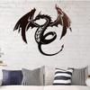 Drachen-Wandkunst aus Metall, Drachen-Skulptur, Wandbehang aus Metall, Kunst für die Inneneinrichtung