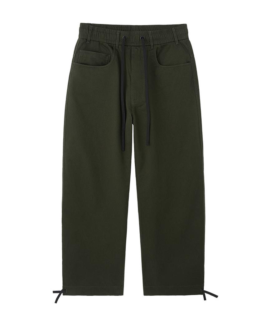 Beoteunseoul Gorpcore Long String Cotton Parachute Pants (3 Colors)