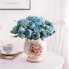 Home Artificial Flower Photography Props Bunches Peony Rose 5 Heads Wedding Fake Flowers Decoration Party  Jewelry Accessory