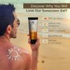 The Man Company Oil-Free Sunscreen Gel SPF 50 PA+++ For Men- 50gm | Infused with Aloe Vera, Tomato Extract & Vitamin E | UV A/B Protection