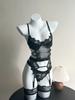 2-piece Purple Erotic Lingerie Set Women See Through Sexy Corset Sissy Bra and G-String Set Lace Sexy Female Underwear Suit