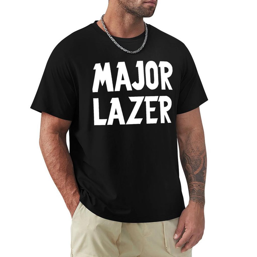 Major Lazer Logo Merchandise TShirt Valentines Boutique Clothes Tops Custom Tshirts Clothing Tee Shirts for Men