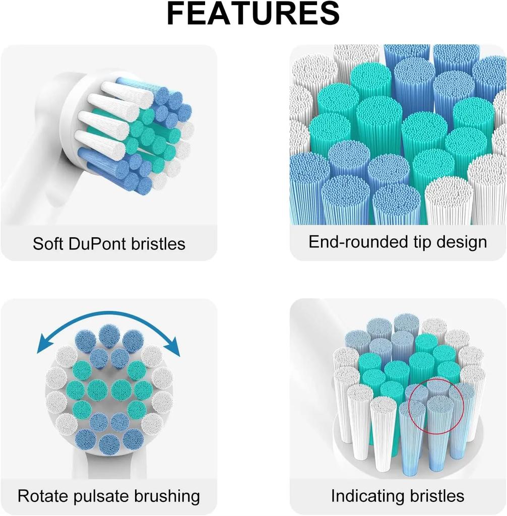 Xiaomi Replacement Toothbrush Heads For Oral-B Braun Electric Precision Clean Brush Heads Refill for 7000/Pro 1000/9600/ 5000/3000/8000
