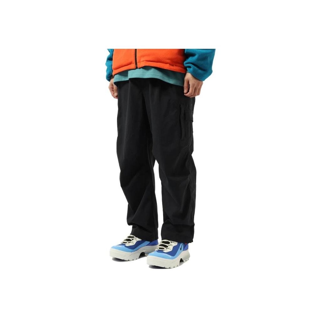 Nike High-Waist Loose Straight-Leg Casual Pants With Brand Print Logo Men Bottoms Black DX6970-010